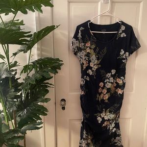 Floral maternity dress